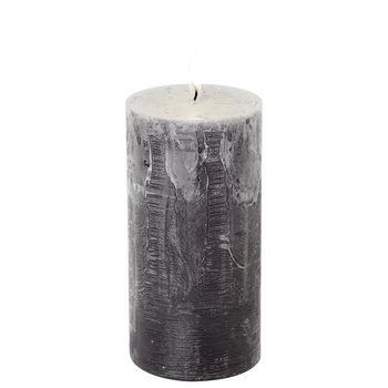 IHR CYLINDER CANDLE gyertya 7x14cm szürke